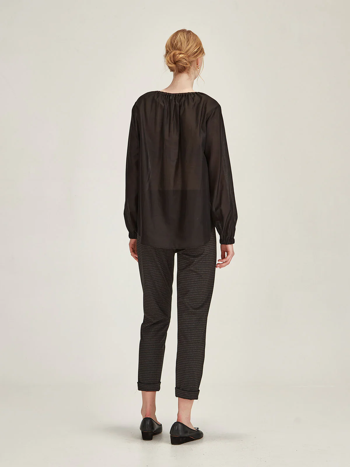 Sills Cuffed Hepburn - Charcoal Check - Image 5