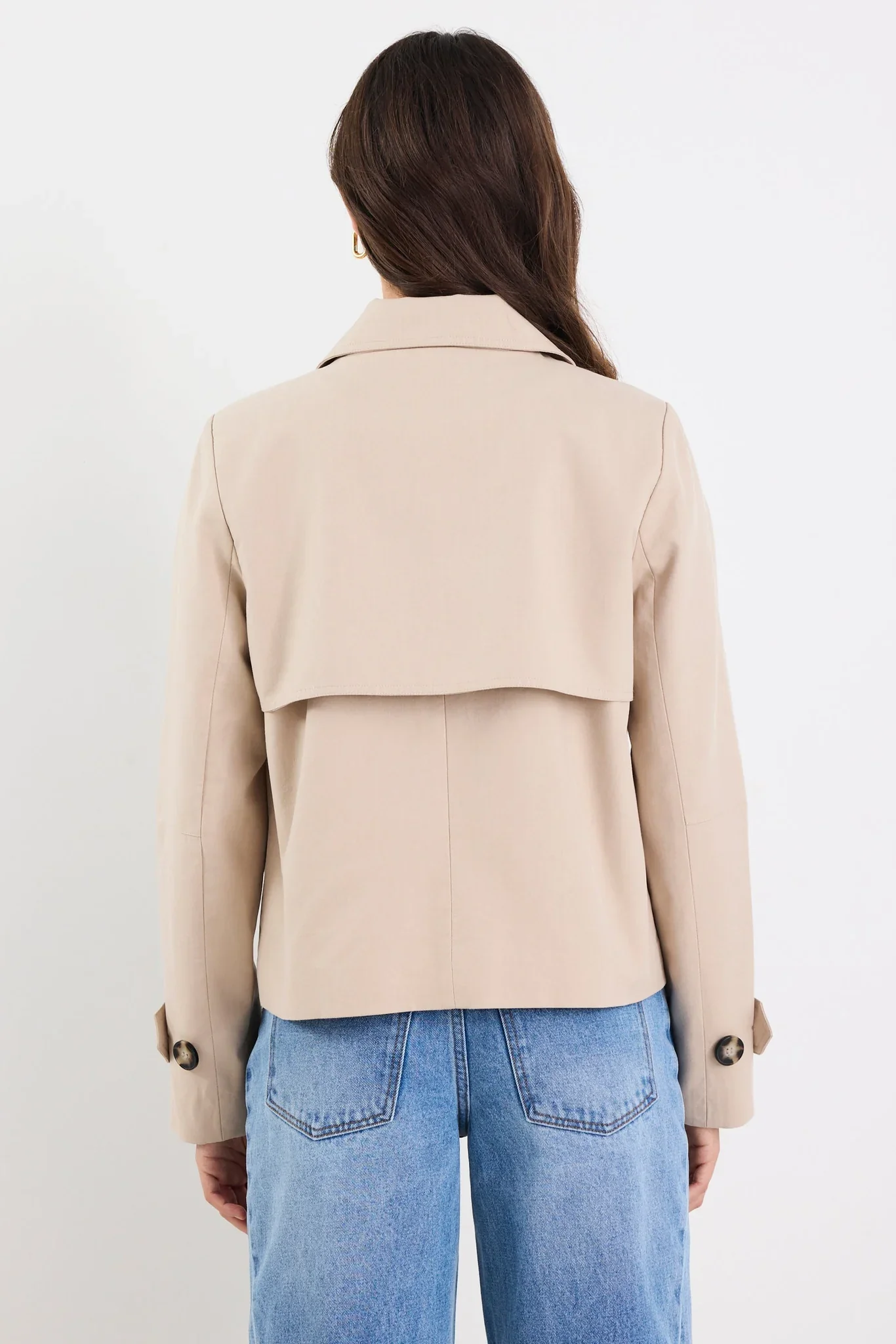 Stories Be Told Pathway Cropped Trench - Taupe - Image 7