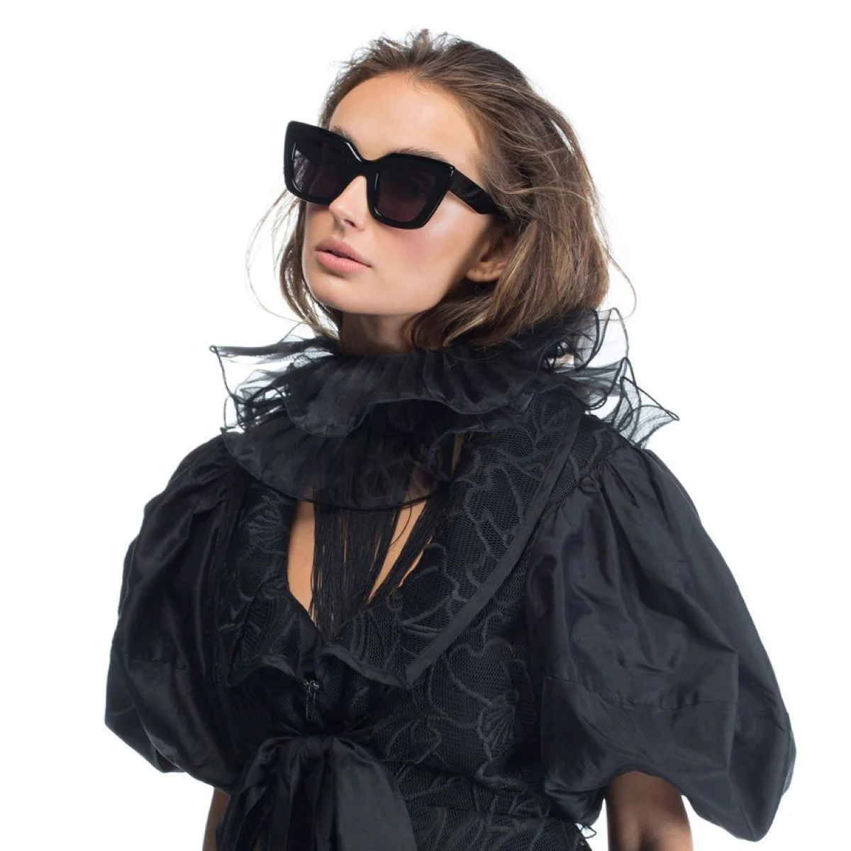 Valley Eyewear Brigada - Gloss Black/Black Lens - Image 4