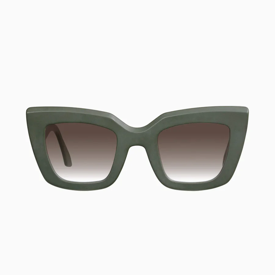 Valley Eyewear Brigada - Matte Army Green / Brown Gradient Lens - Image 2
