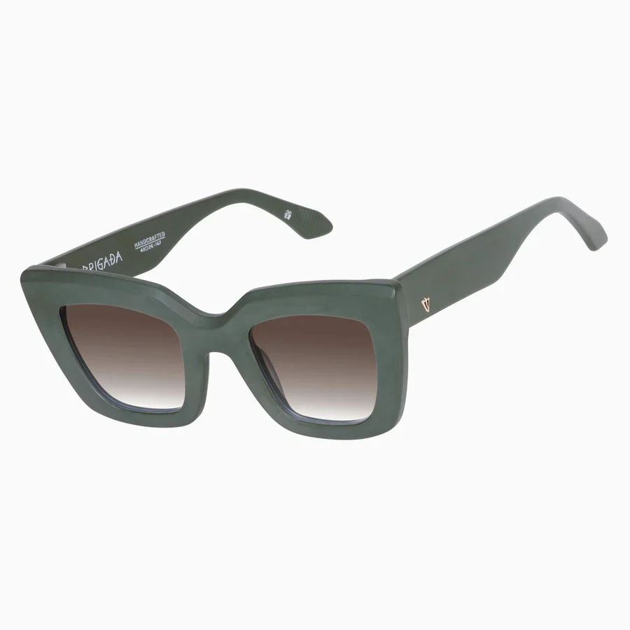 Valley Eyewear Brigada - Matte Army Green / Brown Gradient Lens - Image 5