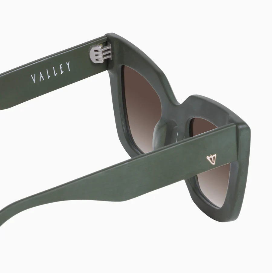 Valley Eyewear Brigada - Matte Army Green / Brown Gradient Lens - Image 8