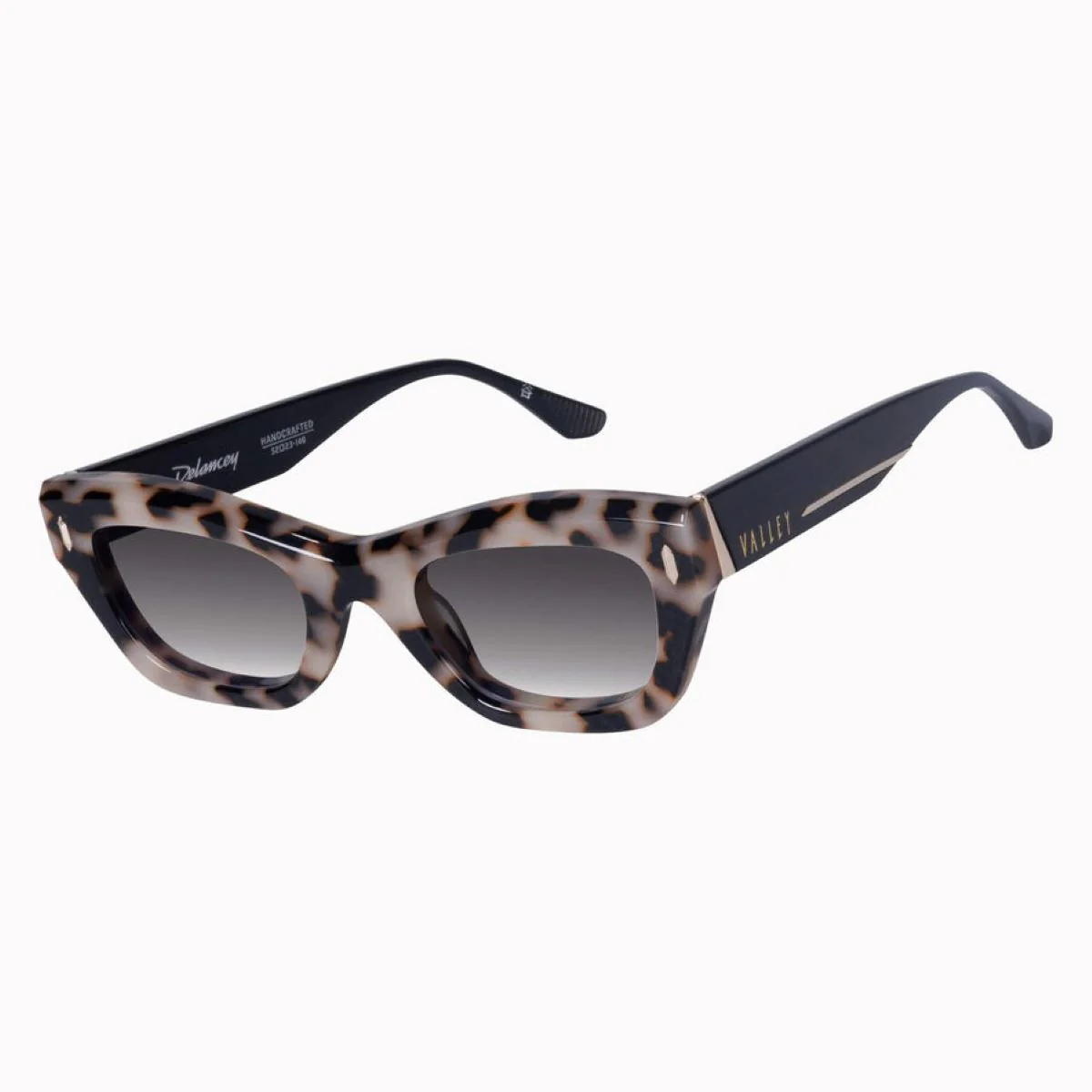 Valley Eyewear Delancey - Cookie Tort with Gold Metal / Black Gradient Lens - Image 2
