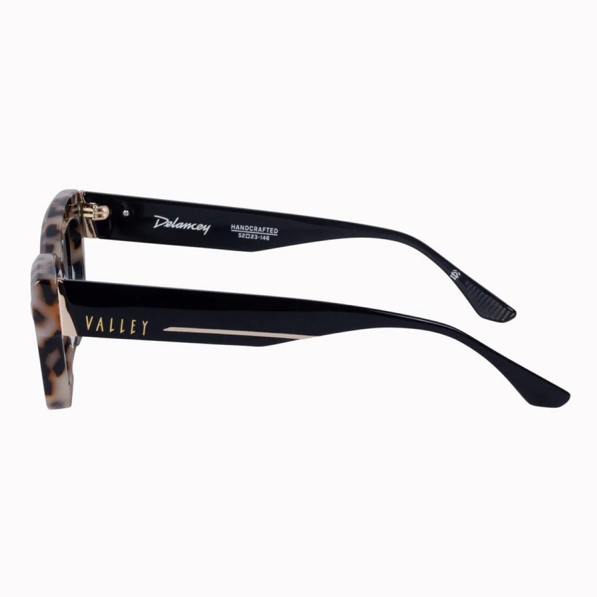 Valley Eyewear Delancey - Cookie Tort with Gold Metal / Black Gradient Lens - Image 4