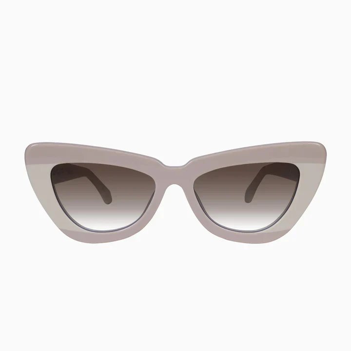Valley Eyewear Lafayette - Light Tan Biege Splice w. Rose Gold Metal / Brown Gradient Lens