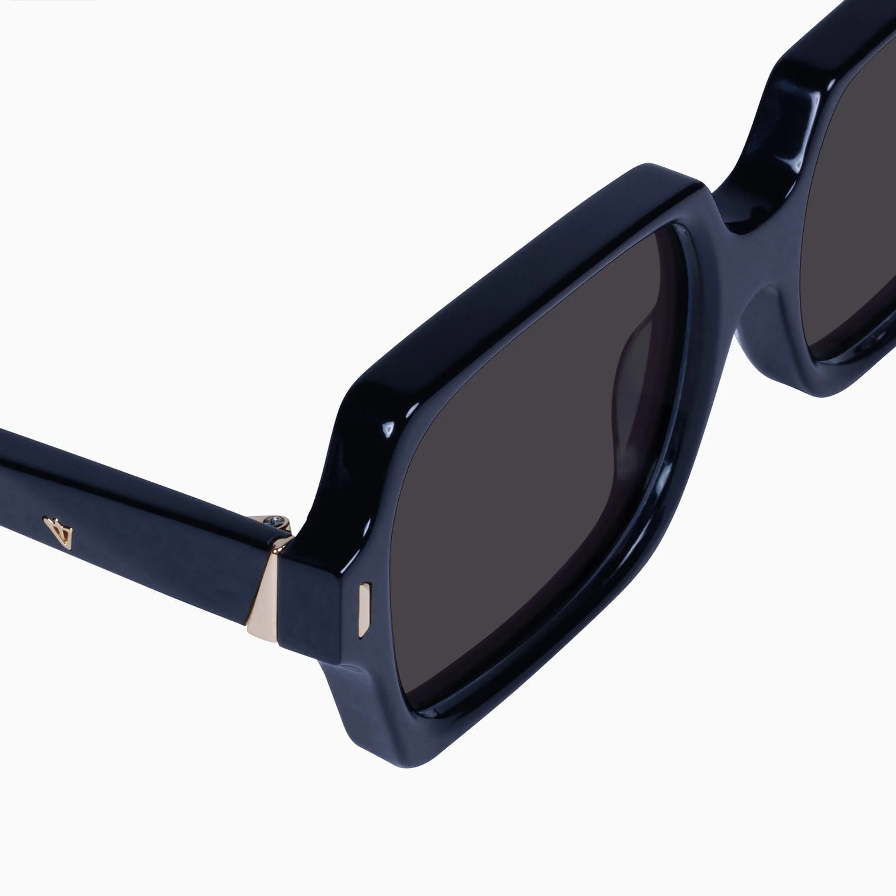 Valley Eyewear Liberty - Gloss Black with Gold Metal Trim - Image 5
