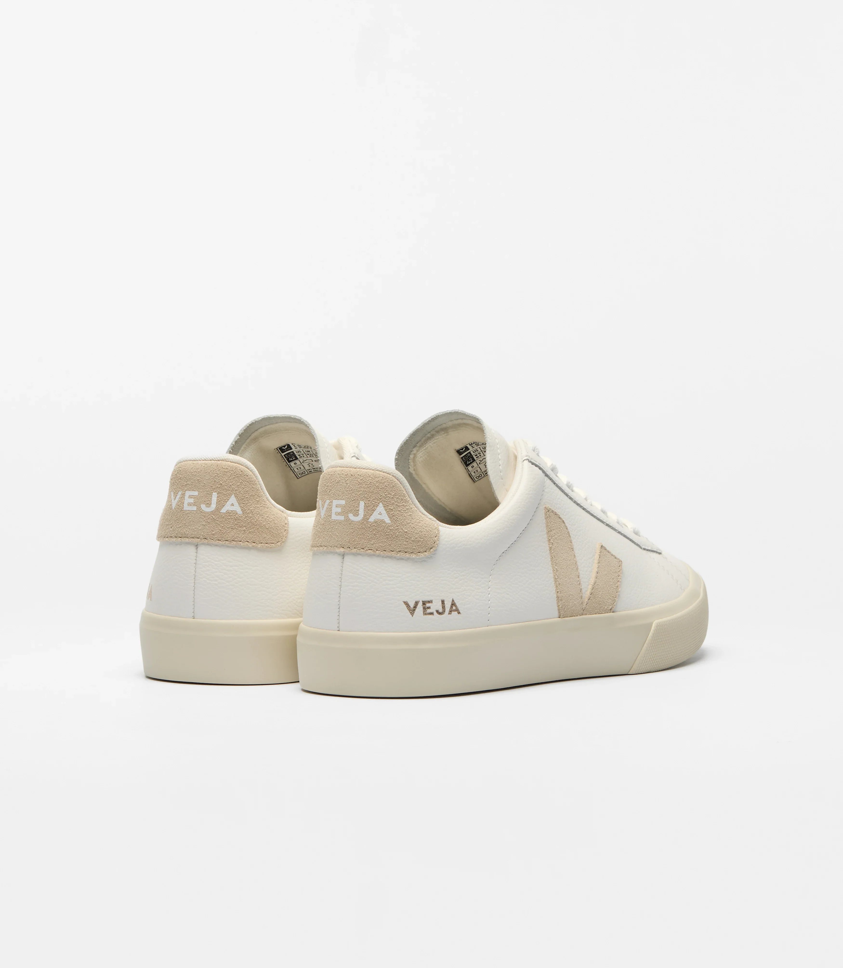 Veja Campo Leather - Extra White/Almond - Image 3